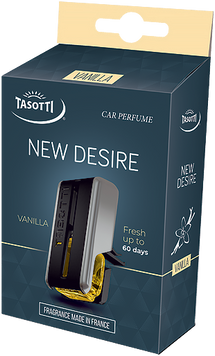 Ароматизатор у машину Tasotti New Desire Vanilla (Ваніль), рідкий на дефлектор, 8 мл