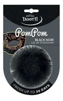 Ароматизатор в машину Tasotti POM POM Black Noir, мягкий подвесной помпон, 28 г