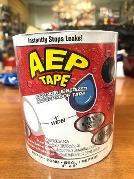 Скотч водонепроникний AEP Tape10 х 150 см (PP + розплавлений клей) Чорний