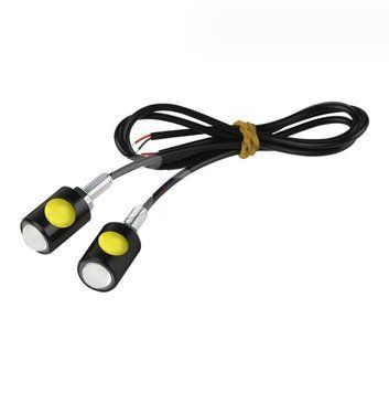 DRL Орлине око LED врізне 15мм COB 2smd 12V Білий (2шт)