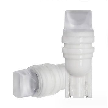 Светодиод 12V T10 Белый SMD 3-2835 Прозрачная Керамика Помадка +90Lm №24
