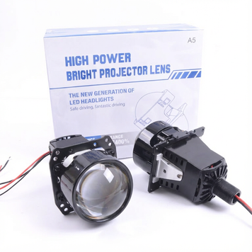 A-series A5 Bi-LED линза в фары 2.5" 55/65W 6000K 7000 Lm &mdash; основное фото товара