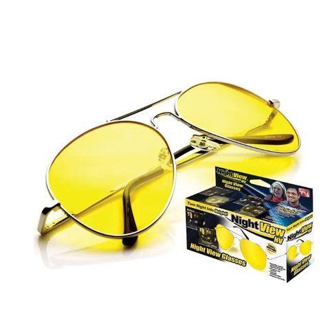Окуляри антивідблискові HD Vision Visor H0245 1шт (Yellow) метал. оправа (Уцінка невеликий скол, трі &mdash; основне фото товару