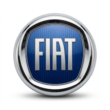 Емблема "Fiat" 12мм передня (Doblo/Linea, скотч 3M, синя)