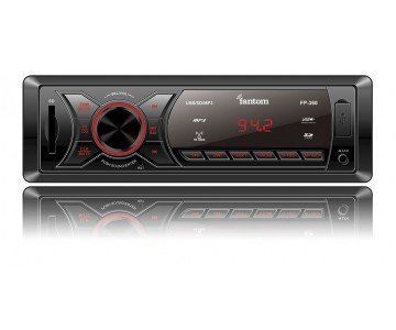 Автомагнитола Fantom FP-360 Black/Red USB, SD, 4x50W &mdash; основное фото товара