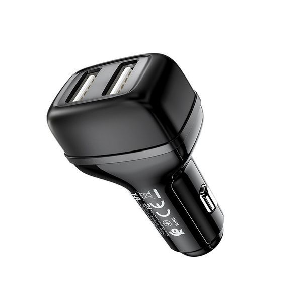Адаптер в прикуриватель Hoco Z36 (2 USB, кабель Micro USB) &mdash; основное фото товара