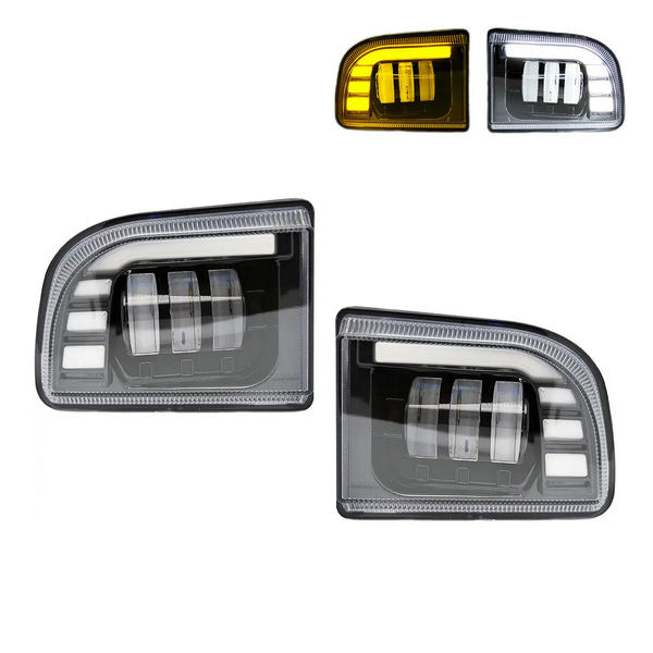 Leader 4330 Bi-LED противотуманные фары для Chevrolet Lacetti 90W, 6000K, DRL, комплект 2 шт &mdash; основное фото товара