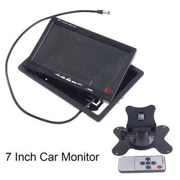 Монітор для камери заднього виду 7 TFT LED + USB вихід MP3/5 FM/BT AV1/2+рамаку в підголовник &mdash; основне фото товару