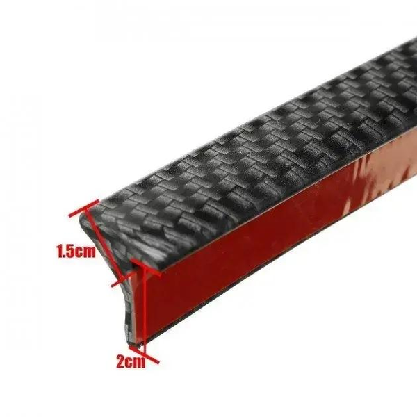 Молдинг на колісні арки Samurai Carbon 4D 1.5м (4шт, 3м скотч) &mdash; основне фото товару