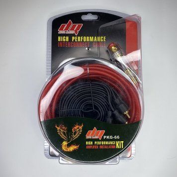 Провод акустический для сабвуфера + предохранитель 4,5м "DQ PKG-66" (2-канальный) &mdash; основное фото товара