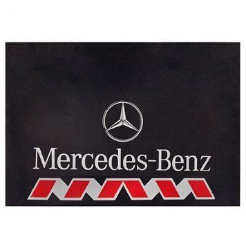 Бризковик "Mercedes" великий задній 600х400 червоний напис (Україна) (2шт) &mdash; основне фото товару