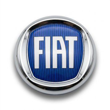 Емблема "Fiat" 95мм (Doblo/Ducato/Fiorino/Scudo, скотч, синій)