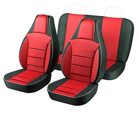 Модельные чехлы на сиденья Pilot для ВАЗ 2108-2115 из автоткани красные &mdash; основное фото товара