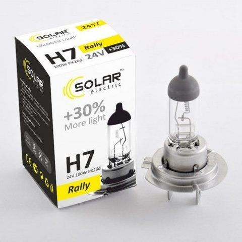 H7 галогенная лампа Solar Starlight 24V 100W +30% для авто 1шт (2417) &mdash; основное фото товара