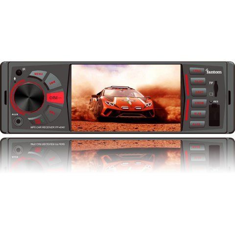 Автомагнитола Fantom FP-4040 Black/Multi 4", вх. камера, 1 RCA, Bluetooth, 4x50W &mdash; основное фото товара
