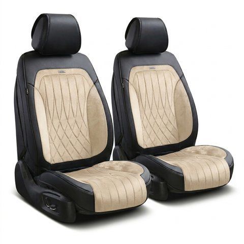 Накидки на сиденья авто Elegant Modena 3D передние бежевые (700 234) &mdash; основное фото товара