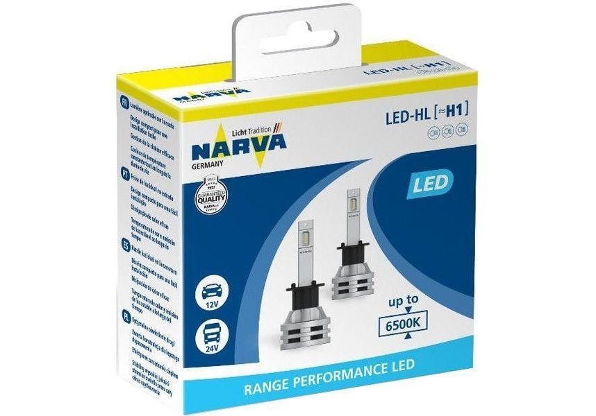 Narva LED лампа H1 12V 38W 3400Lm 6000K &mdash; основное фото товара