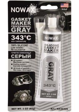 Герметик для прокладок Nowax Gasket Maker Gray серый 85 г (NX36309) &mdash; основное фото товара