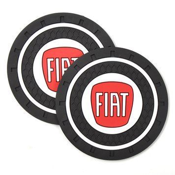 Антискользящий коврик в машину подстаканник Fiat &mdash; основное фото товара
