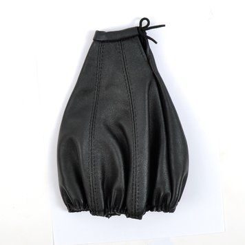 Чохол на ручку КПП (короткий, щільна шкіра, прошитий чорною ниткою) (6 частин, d=4 см) &mdash; основне фото товару