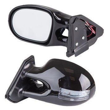 Зеркало боковое ВАЗ 2101, 2103, 2106 "Vitol" ЗБ 3252C BLACK/LED (2шт) &mdash; основне фото товару