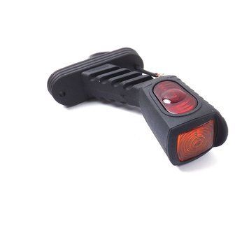 Габарит рожки косой 14 см 12/24V красно-бело-жёлтый 2+2+2 LED Ceray 4 шт