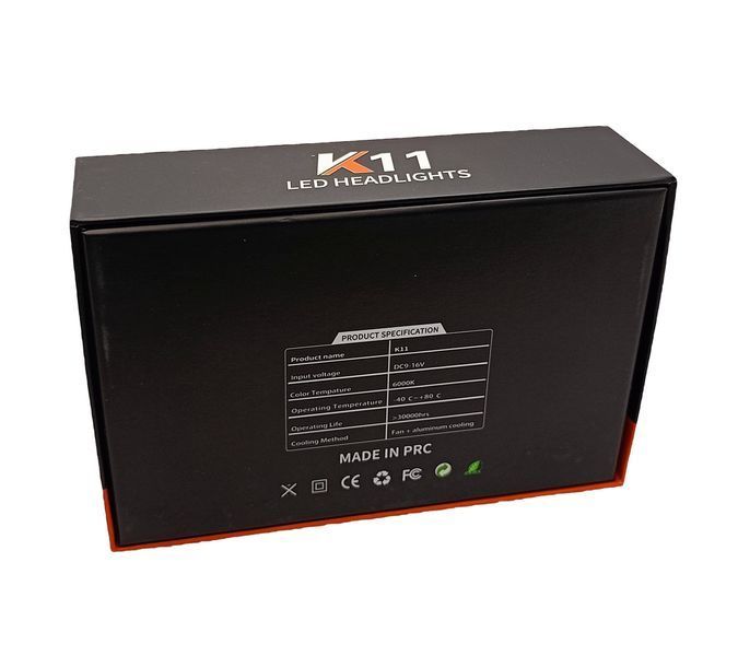 K11 LED лампа H7 12V 80W 13000Lm 6000K &mdash; основне фото товару