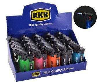 Запальничка Турбо п&rsquo;єзо 9см кришка ланцюжок lighter KKK №090-2 &mdash; основне фото товару
