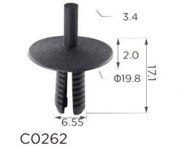 Фіксатор C0262 подкрылок порогов BMW 5111194453 ( уп. 100 шт.)