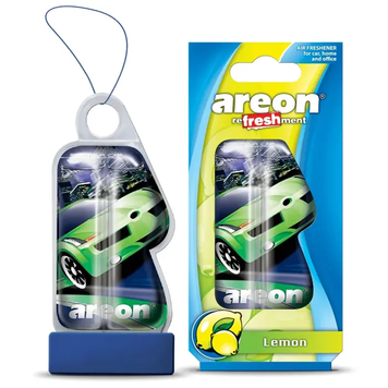 Ароматизатор у машину Areon Liquid Lemon, рідкий підвісний флакон, 8,5 мл (LC05)