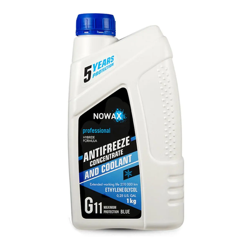 Антифриз Nowax концентрат синий G11 -80&deg;C 1 кг (NX01011) &mdash; основное фото товара