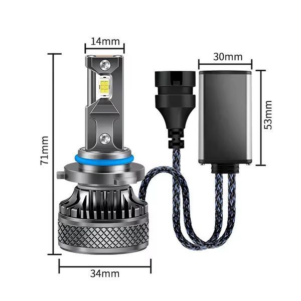 K18 LED лампа H7 12V 130W 19200Lm 6000K &mdash; основне фото товару