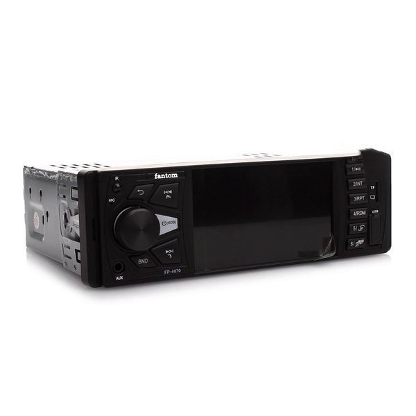 Автомагнітола Fantom FP-4070 Black/Red 4", вх. камера, 2 RCA, Bluetooth, 4x50 Вт &mdash; основне фото товару