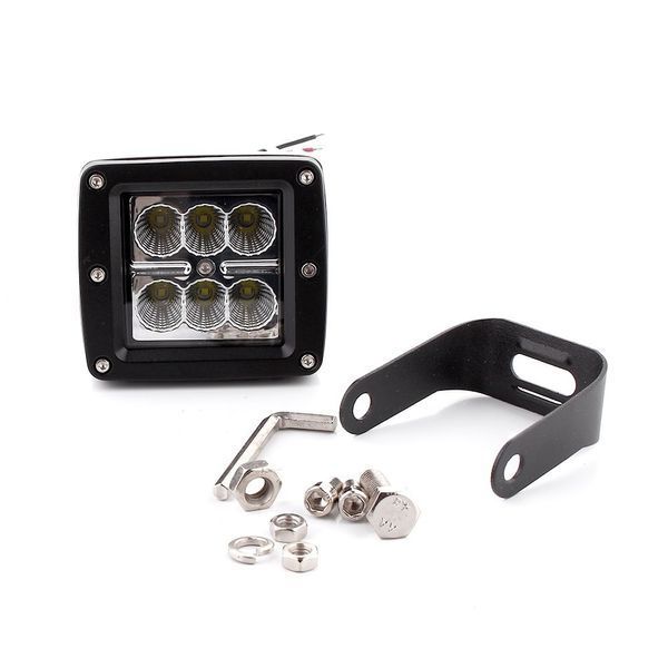 LED робоча фара Belauto квадратна 24W Flood 10&ndash;30V 80&times;75&times;82 мм 6&times;4W 1 шт (BOL0604 Flood) &mdash; основне фото товару