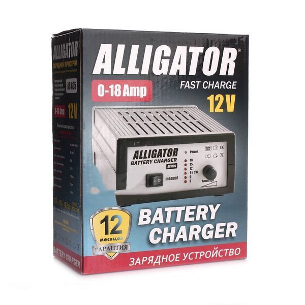 Alligator AC805 зарядное устройство для аккумулятора 18A 12V &mdash; основное фото товара