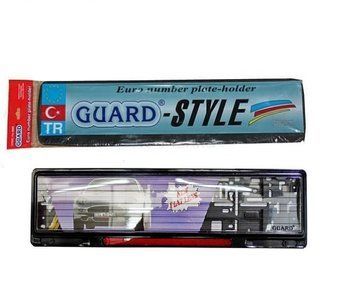 Рамка номера зі склом (червоний катафот) GUARD-Style SAK 45 (Туреччина) &mdash; основне фото товару