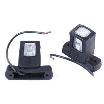 Габарит ріжки прямий 9.5 см 12/24V червоно-біло-жовтий 1+1+2 LED Ceray Л-090 2 шт