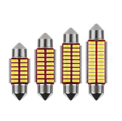 Світлодіод 12V Т11 41mm Білий SMD 24-4014 300Lm №121 &mdash; основне фото товару
