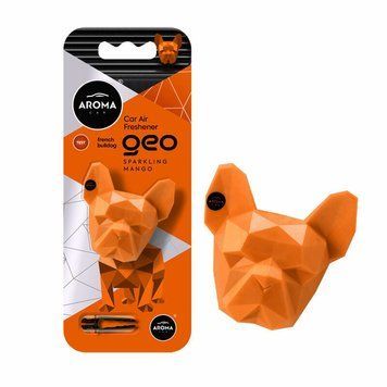 Ароматизатор у машину Aroma Car Geo Dog Orange Sparkling Mango, полімерний 3D на дефлектор (12054)