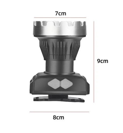 Ліхтар налобний акумуляторний X-Balong SQ-821 LED, USB, 3 режими &mdash; основне фото товару
