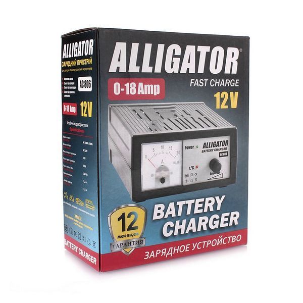 Alligator AC806 зарядное устройство для аккумулятора 18A 12V &mdash; основное фото товара