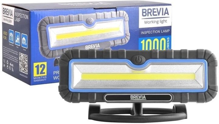 Фонарь инспекционный Brevia 11510 Profi COB, 10W, 1000 lm, 4000 mAh, 260x115 мм, магнит &mdash; основное фото товара