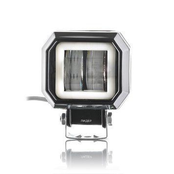 LED рабочая фара Leader квадратная 20W Flood 10&ndash;30V 85&times;75&times;50 мм 2&times;10W 1 шт F-20W (3631)