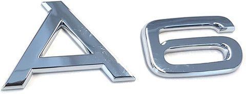 Емблема - напис "A 6" на багажник 2005> 90х35мм 4F08537412ZZ &mdash; основне фото товару