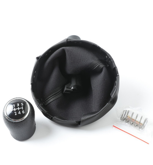 Ручка КПП с чехлом Volkswagen Transporter T5/T6 (R6 скоростей) 7HO711113B №22/6 &mdash; основное фото товара