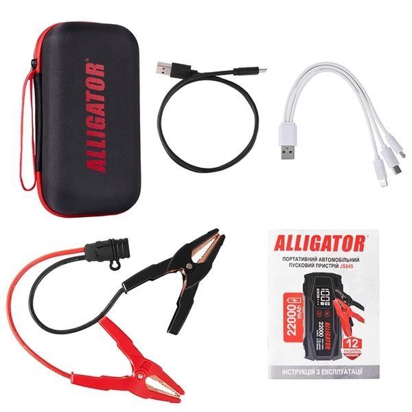 Alligator Jump Starter JS845 пусковое устройство бустер 1000A/2000A Power Bank 22000mAh &mdash; основное фото товара