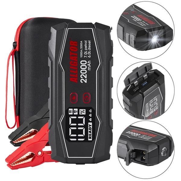 Alligator Jump Starter JS845 пусковое устройство бустер 1000A/2000A Power Bank 22000mAh &mdash; основное фото товара