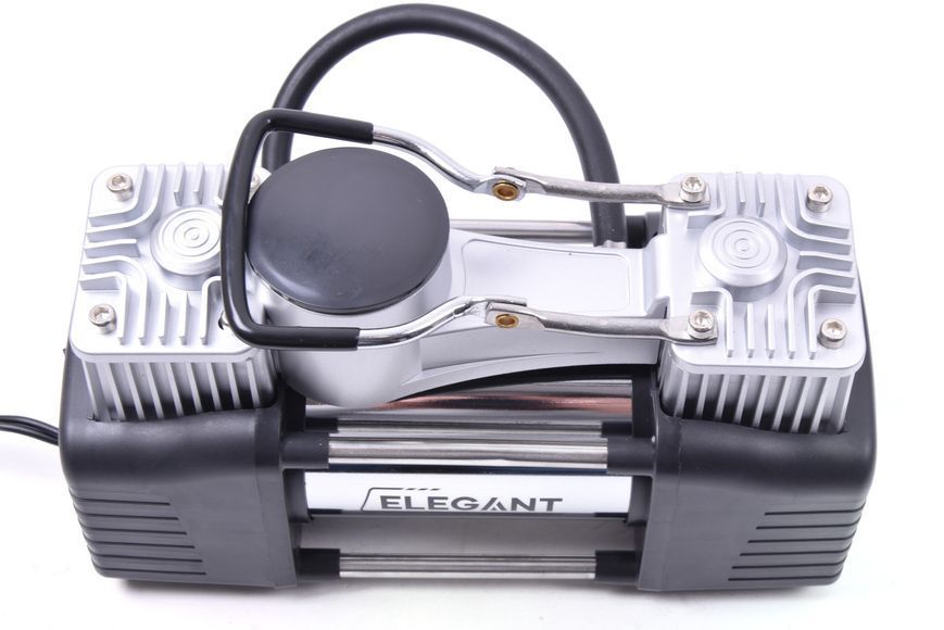 Автомобильный компрессор двухпоршневой Elegant Force MAXI 100090 10 Атм 60 л/мин 300 Вт клеммы АКБ &mdash; основное фото товара