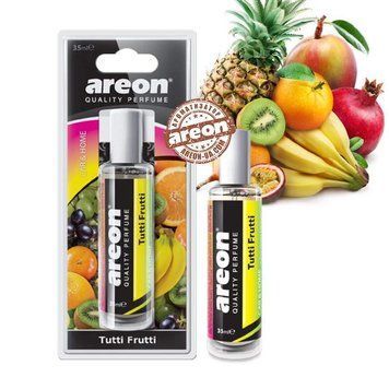Ароматизатор у машину Areon Perfume Tutti Frutti, автопарфум-спрей із паперовою підвіскою, 35 мл (APC09)
