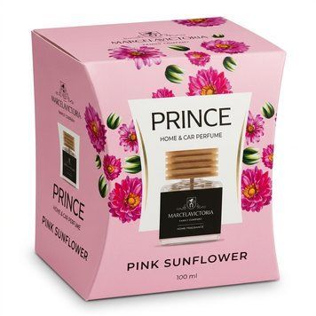 Ароматизатор для дому Tasotti PRINCE Pink Sunflower 100 мл з дерев'яною кришкою &mdash; основне фото товару